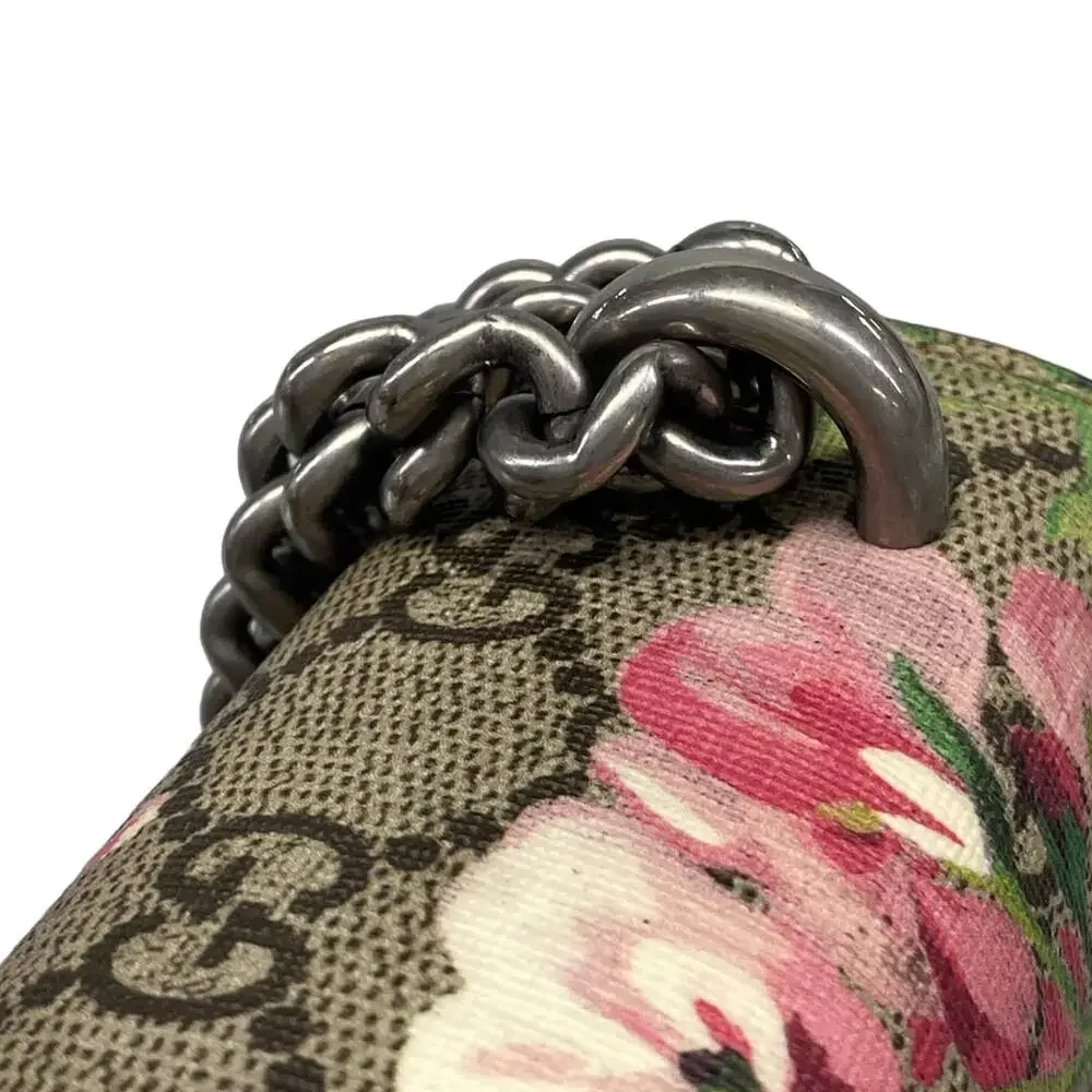 Gucci Dionysus/GG Blooms Shoulder Bag 421970 Beige Dark Brown Multi PVC Suede - Picture 10 of 15